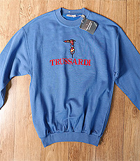 이태리산 90s trussardi 트루사르디 빈티지 스웨트 셔츠!  M사이즈! 새제품 입니다.
