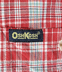 일본판 90S OSHKOSH 오시코시 클래식 빈티지 체크셔츠!  프리사이즈! 굿 컨디션!!