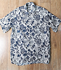 일본판 engineered garments 엔지니어드 가먼츠 레이온100% 알로하 셔츠! 프리사이즈!
