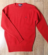 일본판 polo ralph lauren 폴로 랄프로렌 울100% 클래식 스웨터! 프리사이즈! 굿 컨디션!