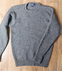 일본판 90S polo ralph lauren 폴로 랄프로렌 두툼한 울100% 빈티지 스웨터!  100-105 사이즈!