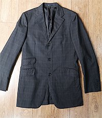 일본판 burberry black label 버버리 블랙 라벨 양모 100% 체크 블레이져 자켓!!  95-100사이즈! 굿 컨디션!!
