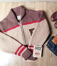 일본판 50~60S 스타일 STYLED BY  H.S.T 울100% 빈티지 스포츠 스웨터!95~100사이즈!!