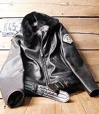 미국산 LA police branded garments leather jacket! 40사이즈!