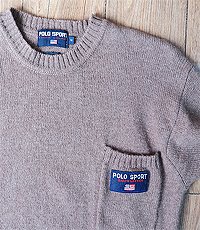 일본판 90s polo ralph lauren sport 폴로 랄프로렌 스포츠 울100% 스웨터! 95-100사이즈! 굿 컨디션!! (클리닝 완료)