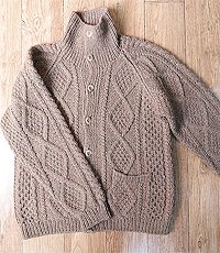 일본판 robert kirk knit 울 100% 보카시 클래식 숏 스웨터! 105사이즈! 굿 컨디션!
