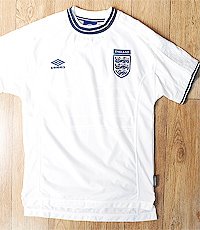유럽판 England national team 엄브로 영국 축구 국대 1999-2000-2001 홈 저지!  95-100 사이즈! 최상 컨디션!