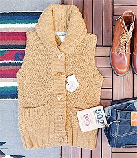 일본판 NIKO AND 우먼 울100% 스웨터 베스트 우먼 M사이즈~! 새제품입니다.