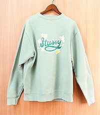 일본판 STUSSY  스투시 스웨트 셔츠~! 프리사이즈~! 워싱과 사용감으로 깊숙한 빈티지 느낌~!