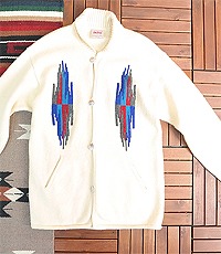 일본판 90S  BARNS SPORTS WEAR 50~60년대 복각  울100% 치마요 패턴 빈티지 스웨터~! 103사이즈~!