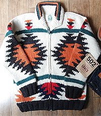 CANADIAN SWEATER COMPANY캐나다 헨드메이드 양모100% 인디언 코위챤 스웨터(cowichan sweater)