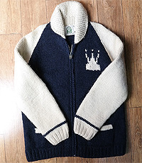 CANADIAN SWEATER COMPANY 캐나다 헨드메이드 양모100% 인디언 코위챤 스웨터(cowichan sweater) 105사이즈!