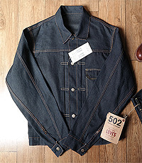 일본판 blue way jeans japan 1930년대 스타일 셀비지 데님자켓 !! L사이즈!! 새제품!
