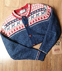 일본판 NATURE BLUE 노르딕풍의 버튼 스웨터!! 우먼프리...남자 S사이즈!
