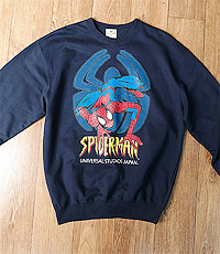 일본판 유니버셀 스튜디오 마블 스파이더맨 프린팅 스웨트 셔츠! 프리사이즈!