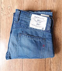 유럽판 replay jeans 리플레이진 인디고 워싱 데님!  33-34사이즈!! 25만 원대 새 제품입니다.
