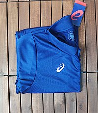일본판 아식스 2020 도쿄 올림픽 로고 프린팅 스포츠 PK셔츠~! 105사이즈 저스트 핏~! 새제품입니다.