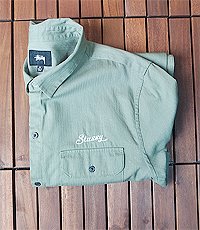 일본판 STUSSY 스투시  올드 미군 셔츠 디자인 코튼 100% 셔츠~! 프리사이즈~!