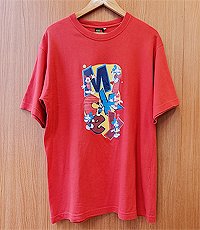 일본판 디즈니 미키 마우스 빈티지 코튼 셔츠~! 프리사이즈~!