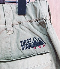 일본판 FIRST DOWN usa 코튼 밴딩 팬츠~! M~L사이즈 미사용 새제품입니다.