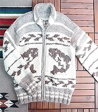캐나다 핸드메이드 양모100% 인디언 코위찬 캐나다 스웨터 cowichan sweater L사이즈~! 굿 컨디션~!