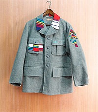 일본판 1952년 산 스웨덴 모직 군복 이태리 리메이크 빈티지 자켓~! 맨즈 M 우먼 프리사이즈~!