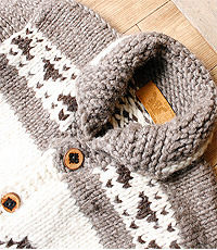캐나다 헨드메이드 양모100% 코위찬 스웨터(cowichan sweater) 귀한 올드모델 신품급 컨디션~! 고릴라 소장품 입니다.