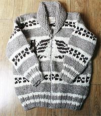 캐나다 헨드메이드 양모100% 인디언 코위챤 스웨터(cowichan sweater) 우먼프리!!