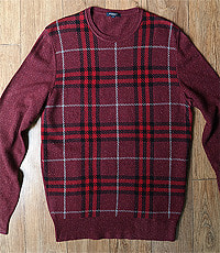일본판 버버리 런던 울90% 체크 스웨터!!  100~105사이즈!