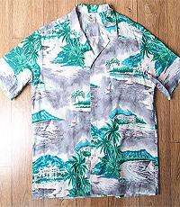 미국판 US메이드 코튼100% 하와이안 알로하 셔츠