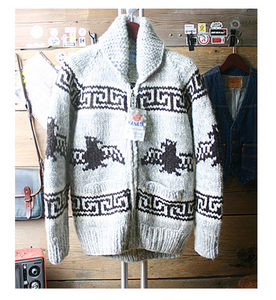KANATA 카나타 캐나다 헨드메이드 양모100% 인디언 코위챤 스웨터cowichan sweater