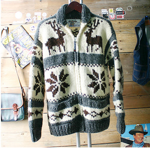 KANATA 카나타 캐나다 헨드메이드 양모100% 인디언 코위챤 스웨터cowichan sweater