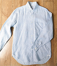 일본판 45RPM 리넨100%  스트라이프 셔츠!!  100~105사이즈!