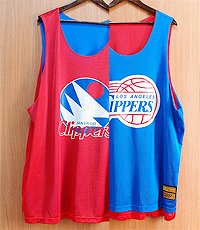 미국판 90S big man nba sport g-iii LOS ANGELES CLIPPERS   리버시블 농구저지~! 빅 사이즈~! 미사용 제품.