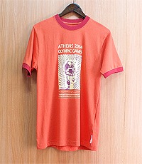 일본판 맥도날드&amp;코카콜라 2004 아테네 올림픽 기념 셔츠~! 우먼 프리사이즈~! 최상 컨디션~!