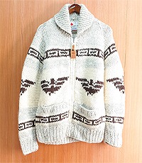 CANADIAN SWEATER COMPANY 캐나디안 스웨터 컴파니 양모100% 코위찬 스웨터 cowichan sweater