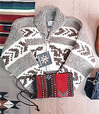 캐나다 핸드메이드 코위찬 스웨터 cowichan sweater 새제품
