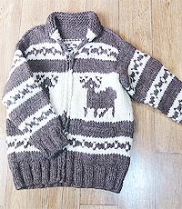 캐나다 핸드메이드 양모100% 인디언 코위찬  스웨터 cowichan sweater ~! 우먼 프리사이즈~! 굿 컨디션~!