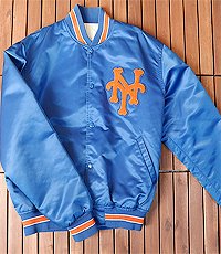 미국산 80s STARTER MLB YORK METS 80년대 뉴욕메츠 빈티지 바시티 자켓~! 프리사이즈~!