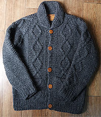 CANADIAN SWEATER COMPANY 캐나다 헨드메이드 양모100% 인디언 코위챤 스웨터(cowichan sweater)  