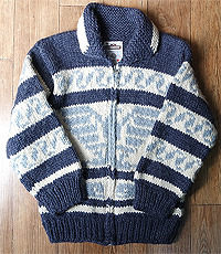 캐나다 헨드메이드 양모100% 인디언 코위챤 스웨터(cowichan sweater)  173이하 M!!
