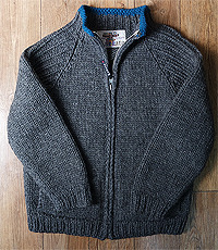 KANATA 캐나다 헨드메이드 양모100% 인디언 코위챤 스웨터(cowichan sweater)  174이하 프리!!